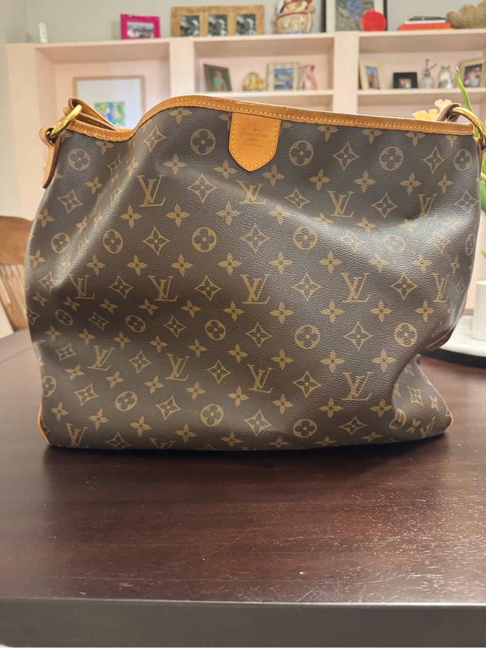Louis Vuitton Brown Delightful MM Shoulder Hobo